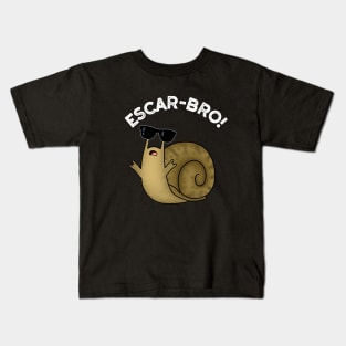 Escar-bro Cute French Escargot Snail Pun Kids T-Shirt